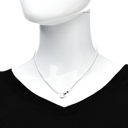 Cartier 18K White Gold Interlocking LOVE Necklace 2 of 6