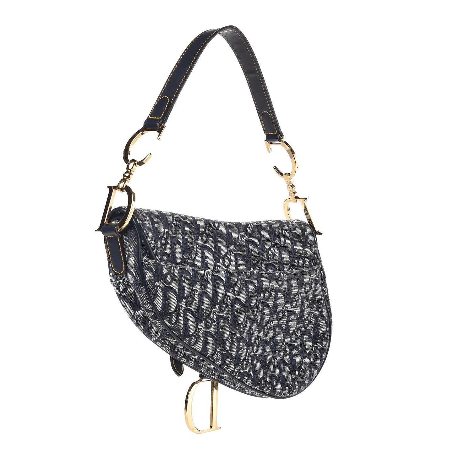 Monogram Saddle Bag Blue