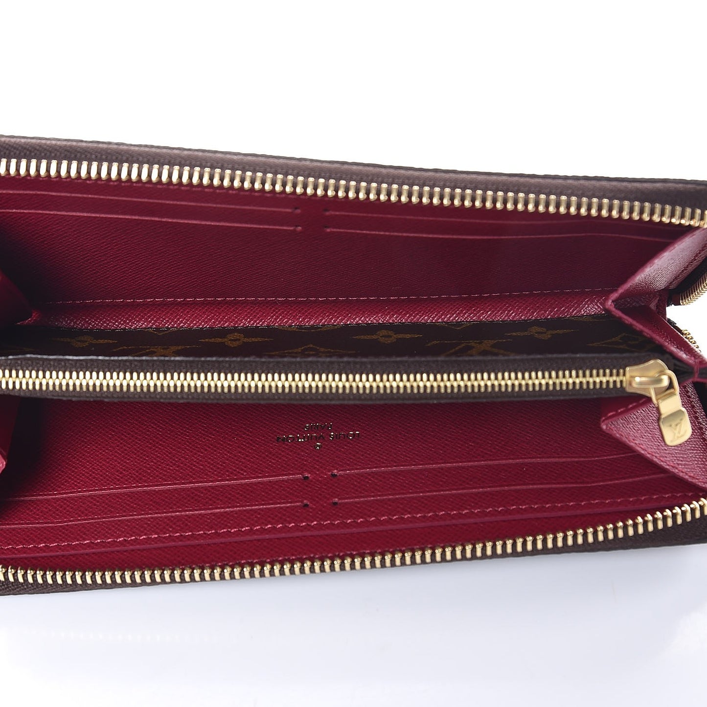 Monogram Clemence Wallet Fuchsia