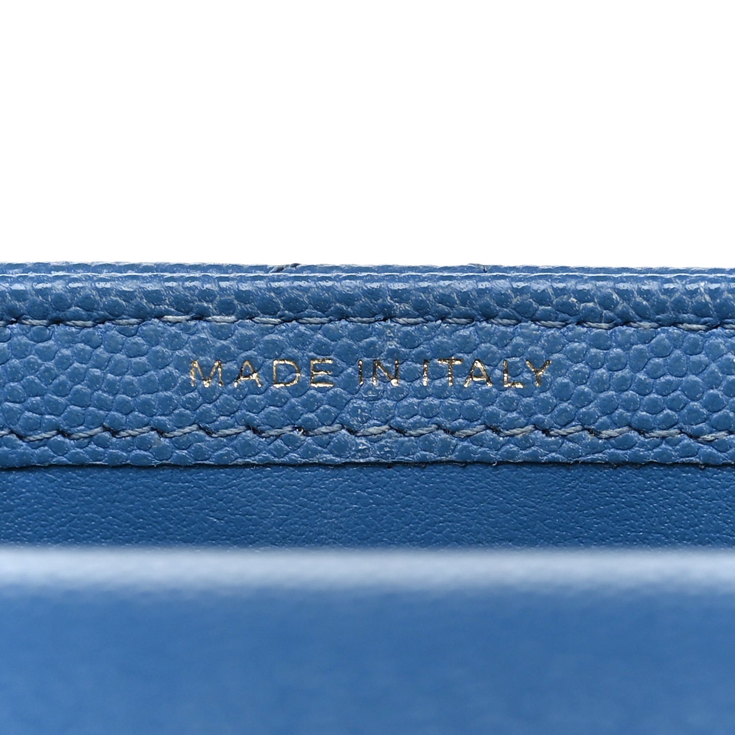 Caviar Quilted Classic Phone Holder Blue