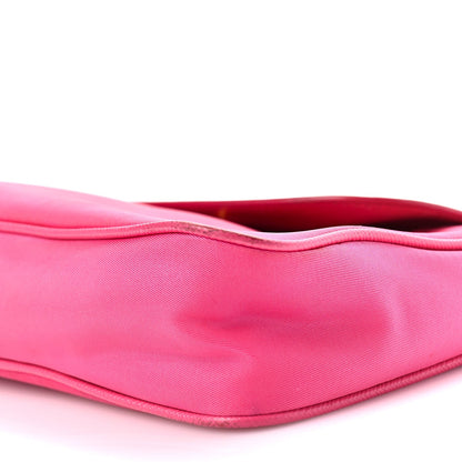 Prada Tessuto Nylon Saffiano Crossbody Bag Fuxia 8 of 8