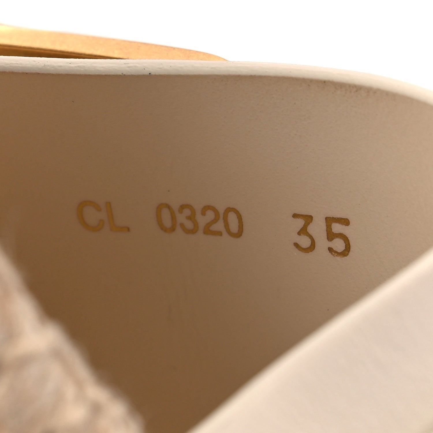 Christian Dior Calfskin D-Dior Espadrille Platform Sandals 35 Off White 6 of 9