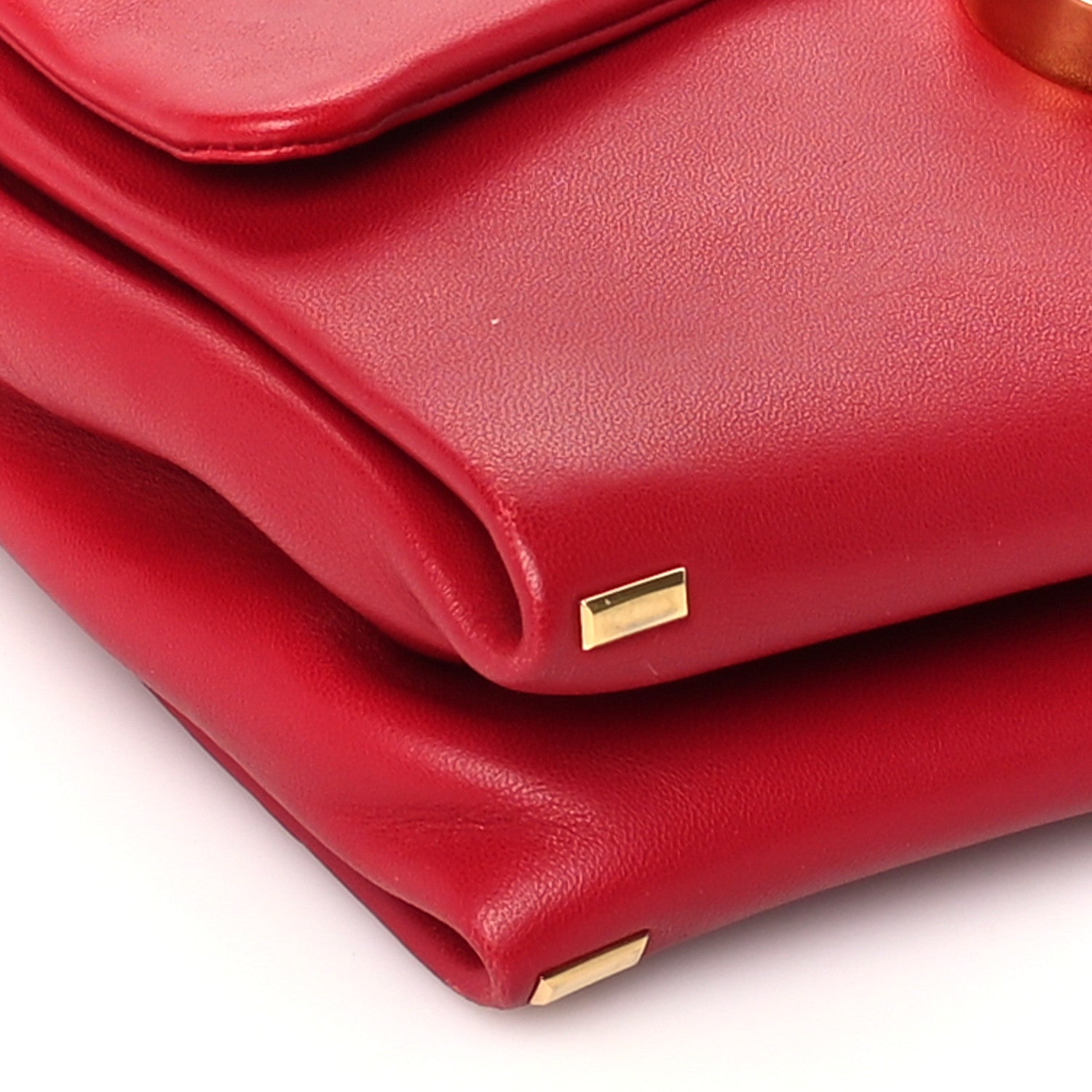 Versace Lambskin Kleio Shoulder Bag Lipstick Red 7 of 8