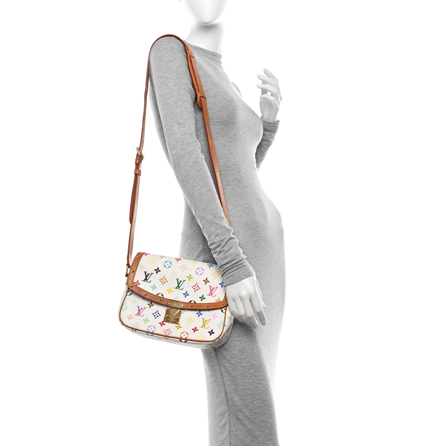 Louis Vuitton Monogram Multicolor Sologne White 2 of 13