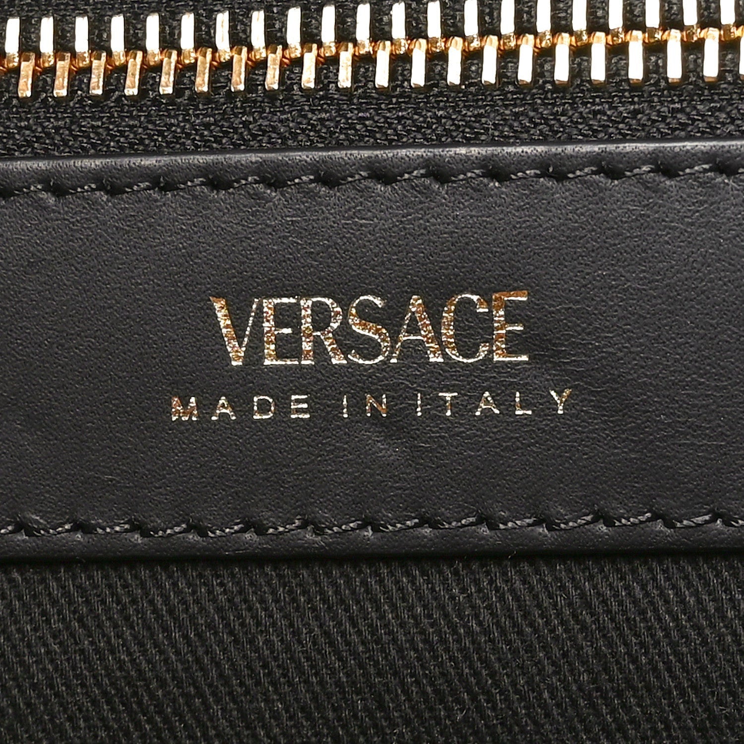 Versace Canvas Baroque Print Medusa Large Tote Black 6 of 7