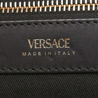 Versace Canvas Baroque Print Medusa Large Tote Black 6 of 7