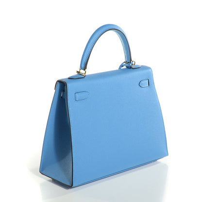 Hermes Epsom Kelly Sellier 25 Bleu Paradis 3 of 22