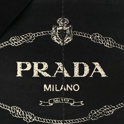 Prada Canapa Logo Tote Black 6 of 9