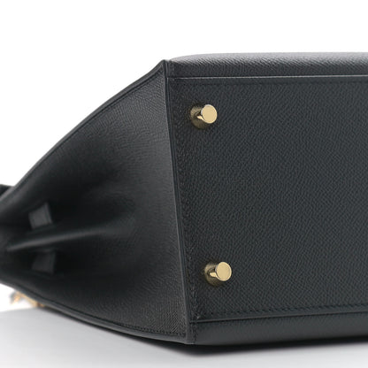 Hermes Epsom Kelly Sellier 28 Black 9 of 14