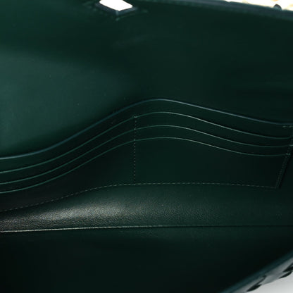 Bottega Veneta Nappa Intrecciato Long Andiamo Top Handle Clutch  Emerald Green 4 of 8
