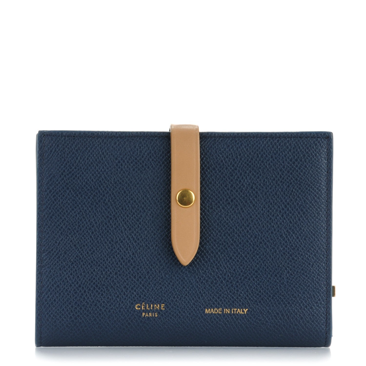 Celine Calfskin Medium Multifunction Strap Wallet Deep Sea 1 of 8