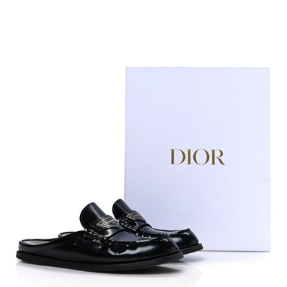 Christian Dior Brushed Calfskin Boy Loafer Mule 36 Black 11 of 11