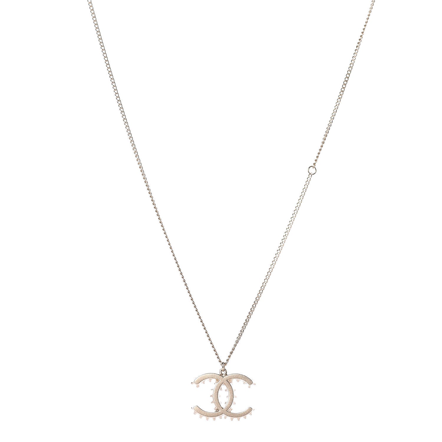 Chanel CC Necklace Light Gold 1 of 5
