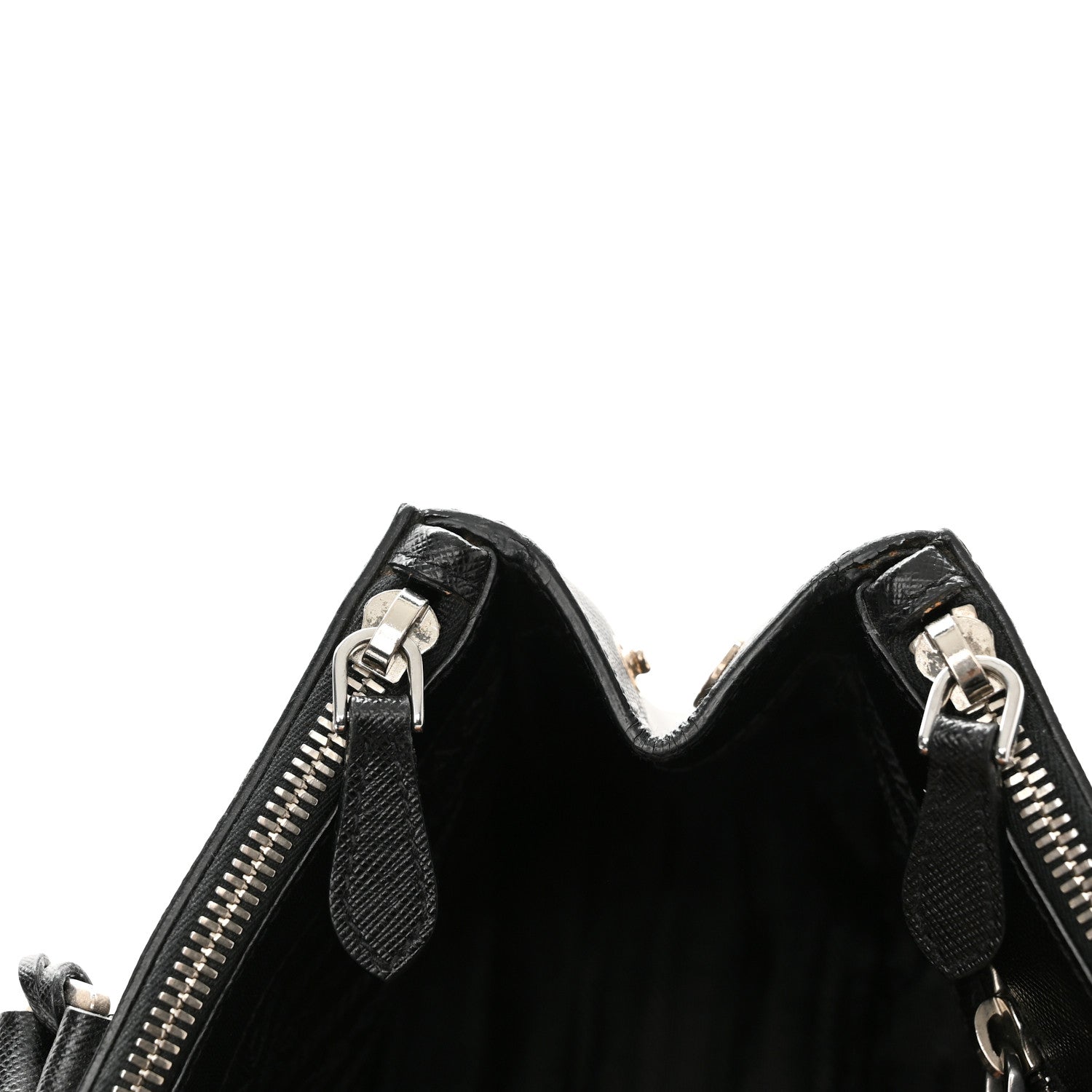 Prada Saffiano Small Galleria Double Zip Tote Black 13 of 16