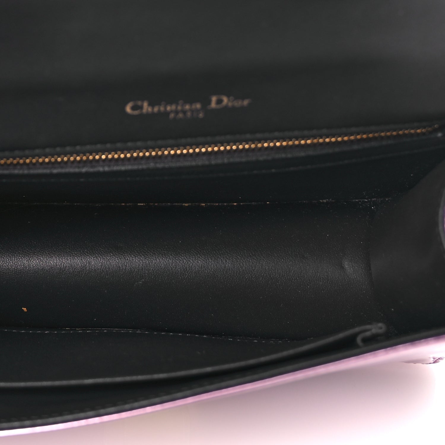 Christian Dior Metallic Patent Micro-Cannage Small Diorama Flap Bag Hyper Pink 4 of 8