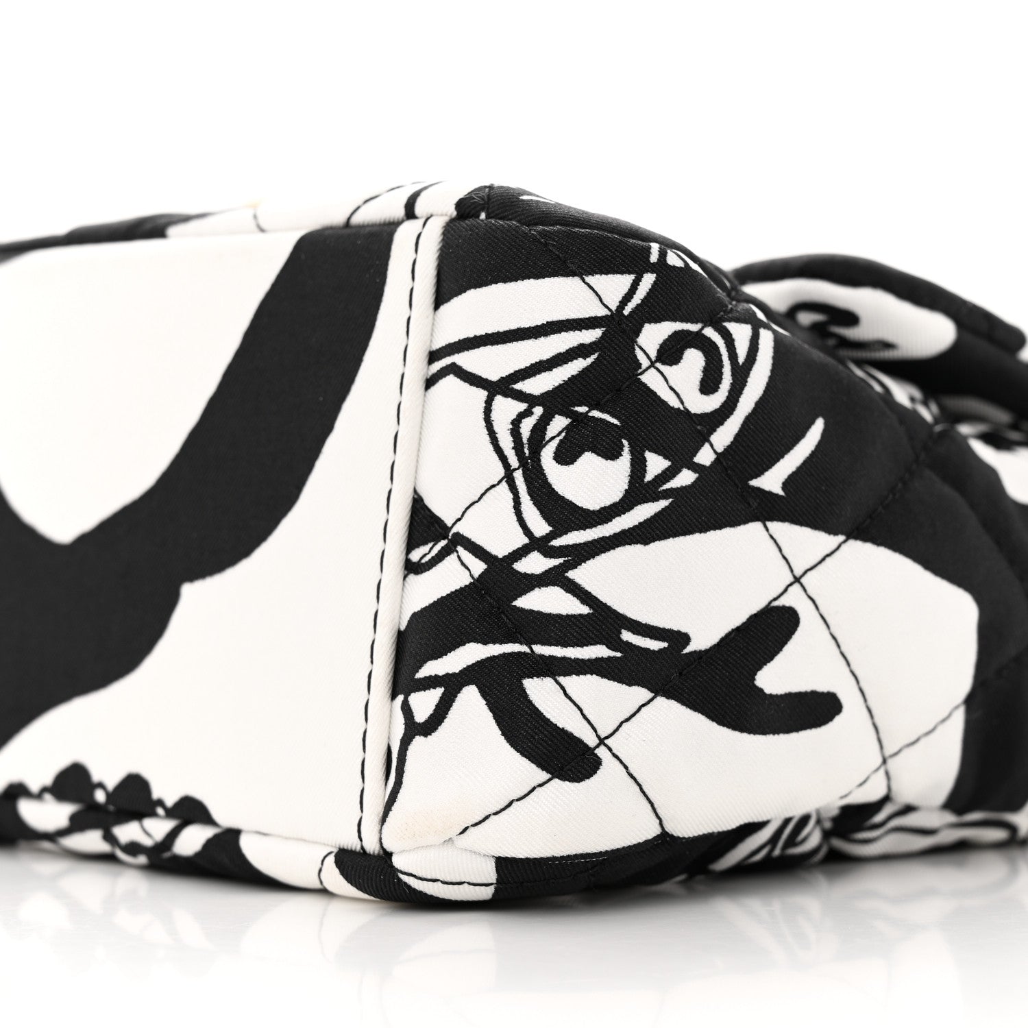 Chanel Canvas Printed Deer Coco Mini Single Flap Gray Black 11 of 12