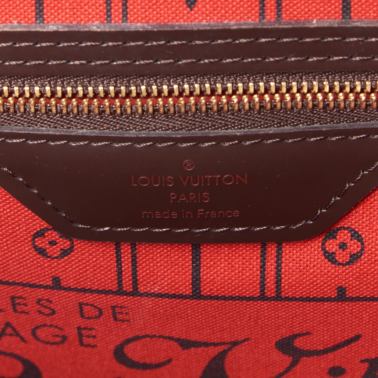 Louis Vuitton Damier Ebene Neverfull MM 8 of 9