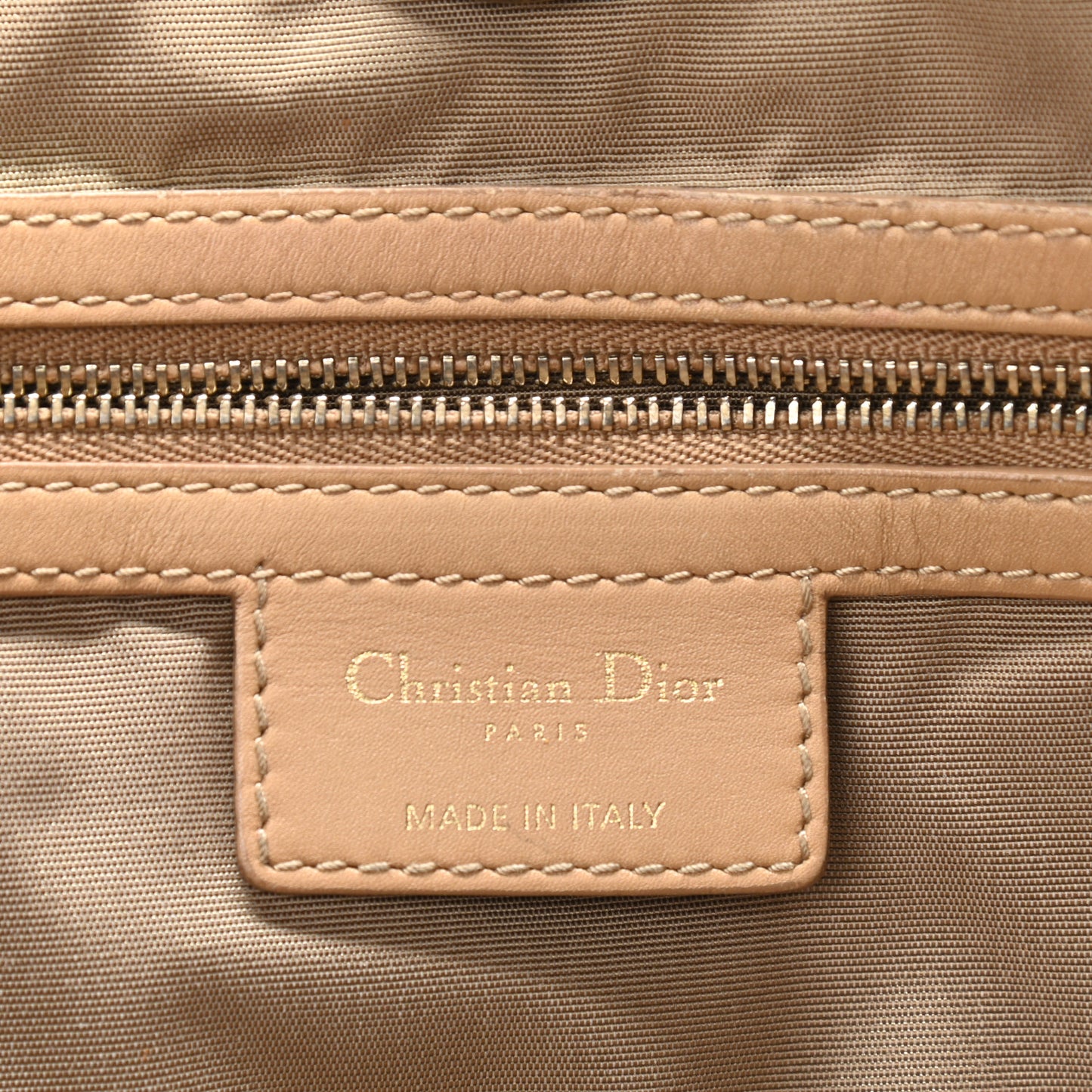 Coated Canvas Cannage Medium Panarea Tote Beige