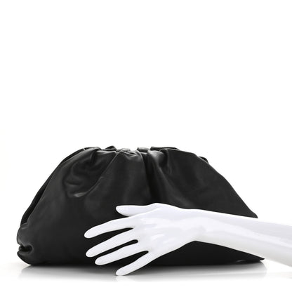 Bottega Veneta Smooth Butter Calf The Pouch Oversized Clutch Black 2 of 7