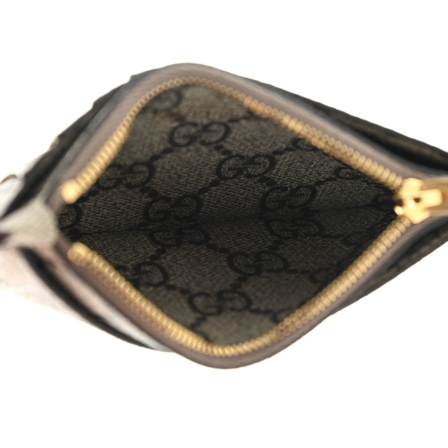 Gucci X BALENCIAGA GG Supreme Monogram Zip Card Case Beige Ebony 5 of 9