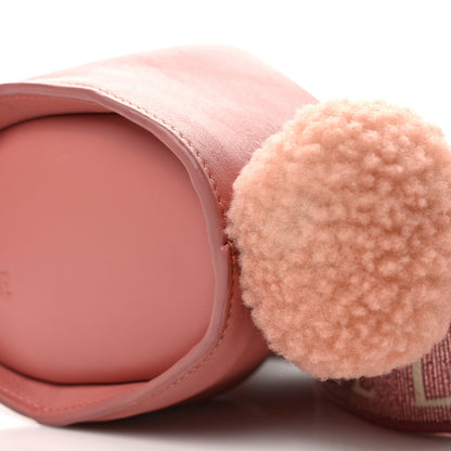 Loewe Calfskin Shearling Small Bunny Shoulder Bag Peach Bloom 10 of 10