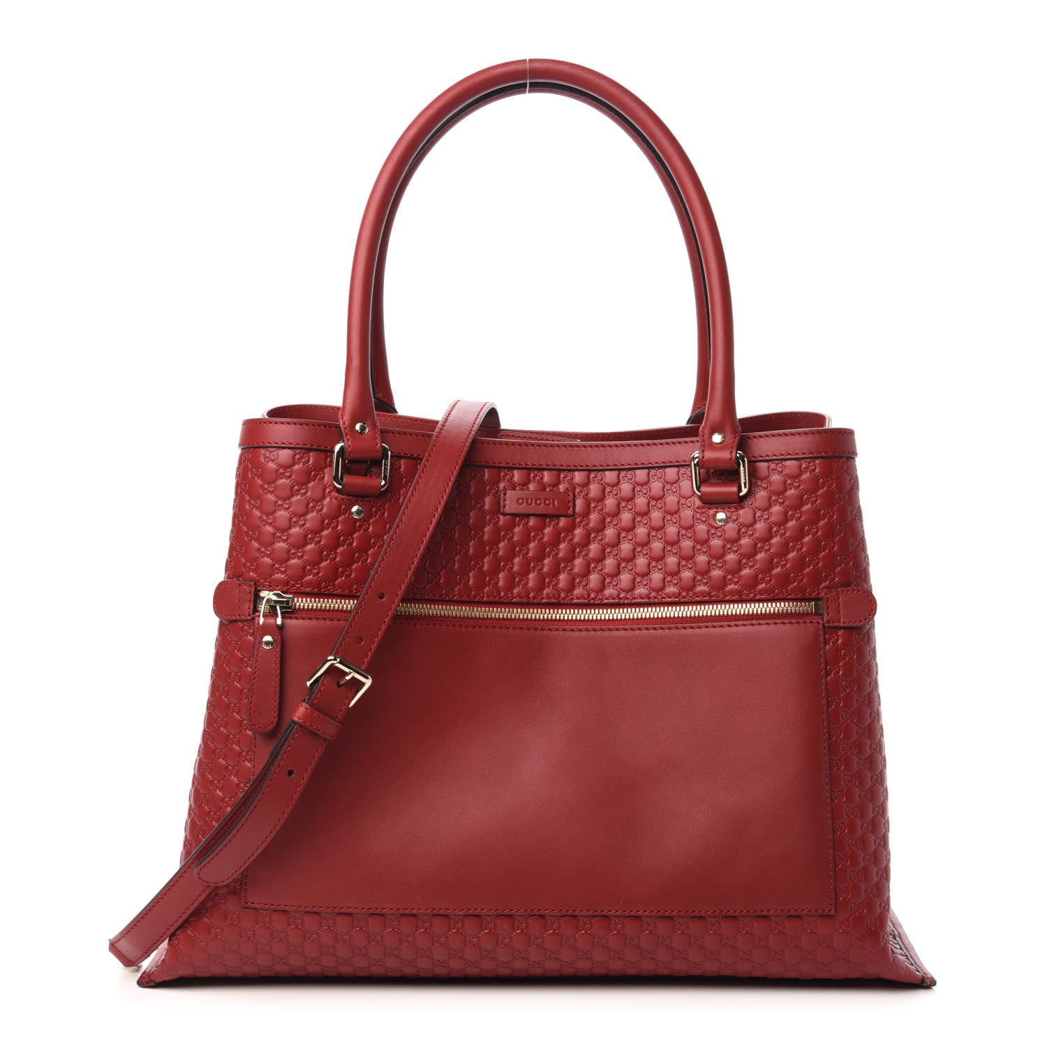 Gucci Soft Microguccissima Large Tote Red 1 of 10