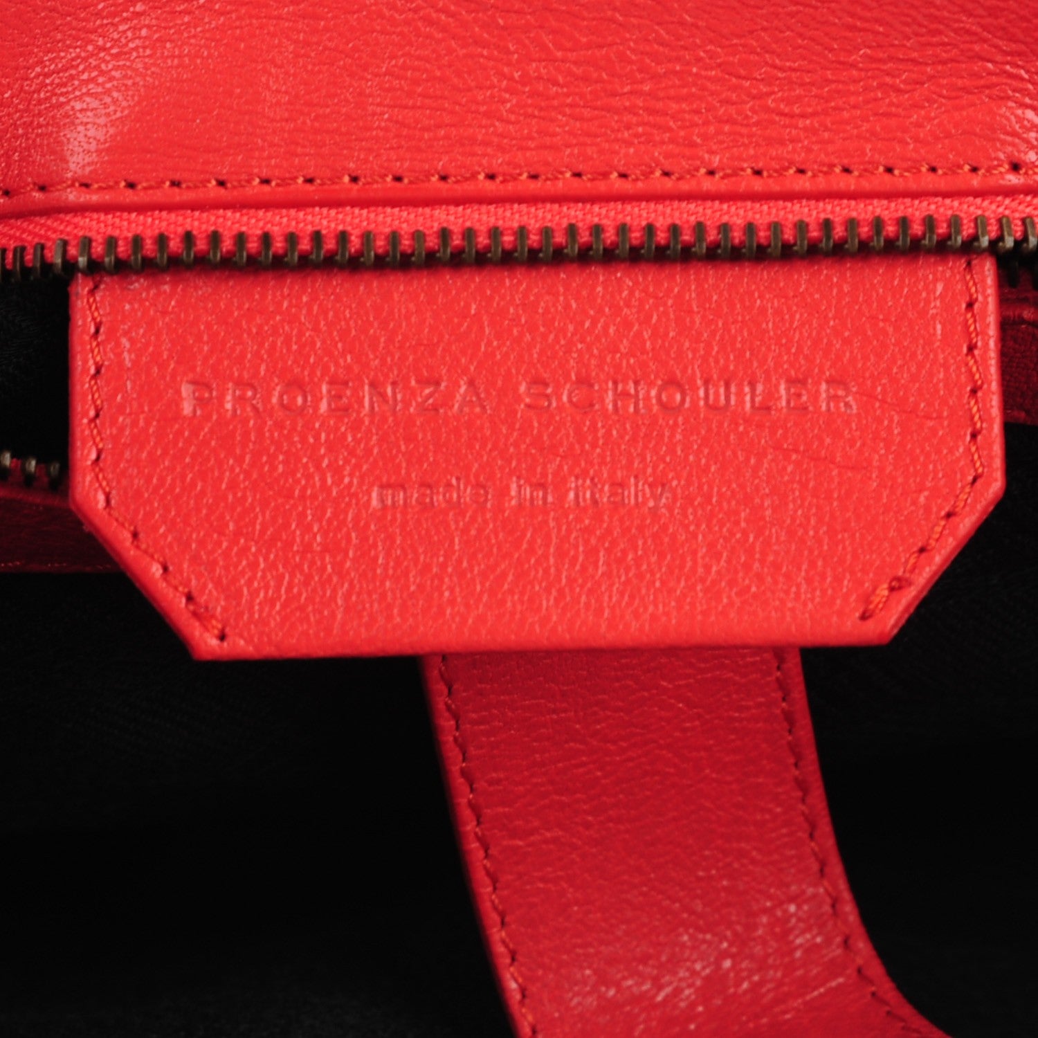 Proenza Schouler Lambskin Medium PS1 Satchel Deep Coral 11 of 14