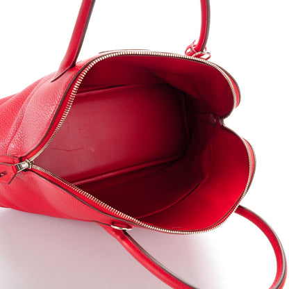 Hermes Taurillon Clemence Bolide 35 Rouge Casaque 8 of 9