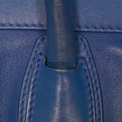 Celine Smooth Calfskin Mini Luggage Electric Blue 10 of 26