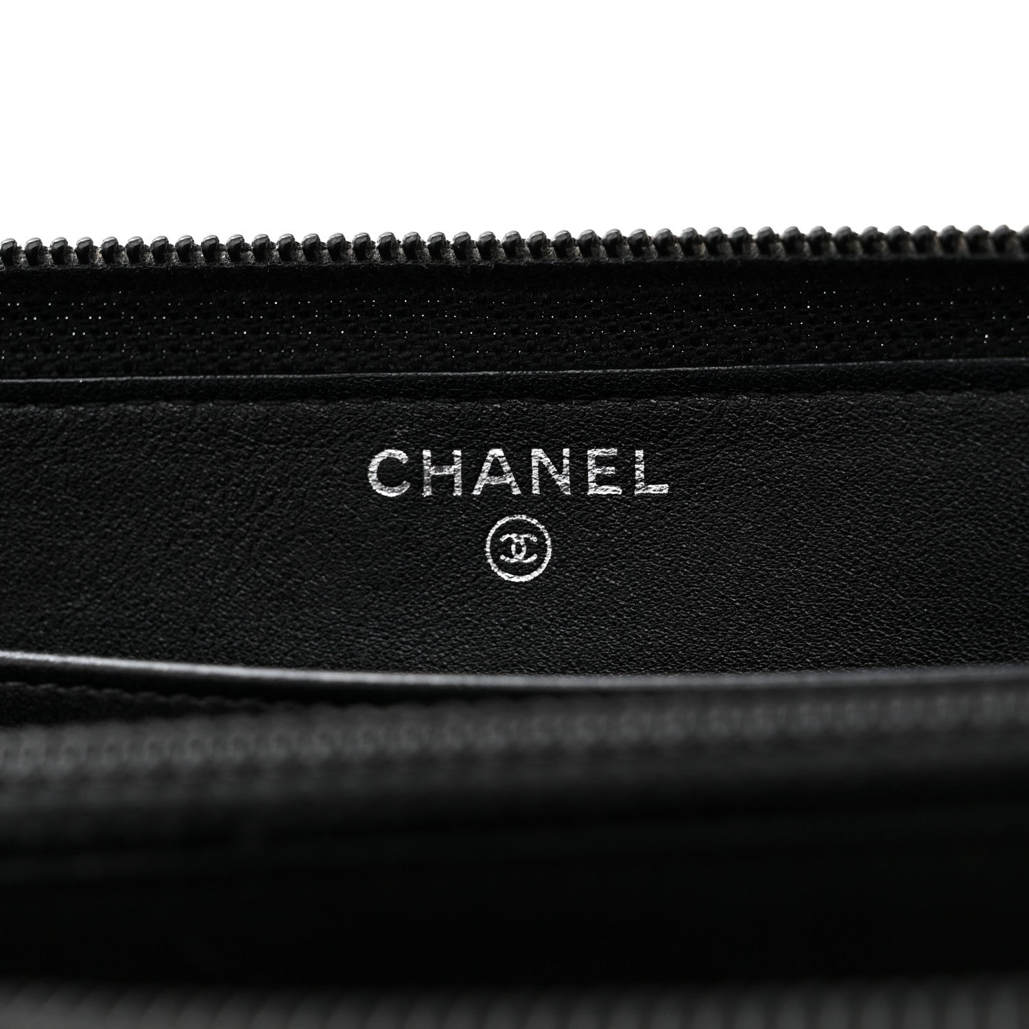 Chanel Caviar Large Timeless CC Zip Around Wallet Black 6 of 10