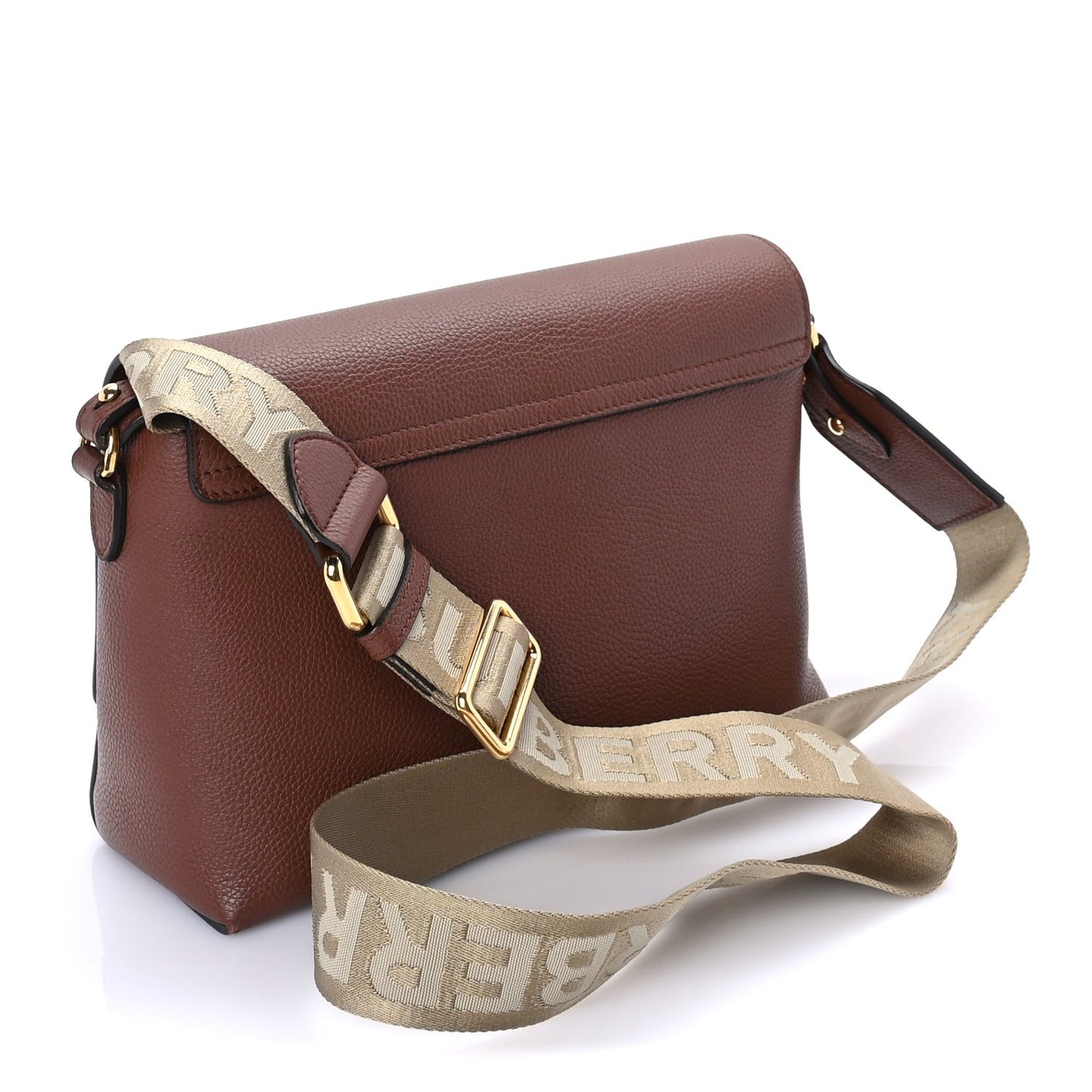 Calfskin Vintage Check Note Crossbody Bag Tan