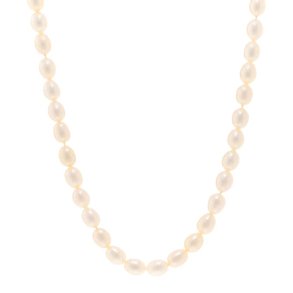Tiffany Sterling Silver Pearl Strand Toggle Necklace 1 of 5