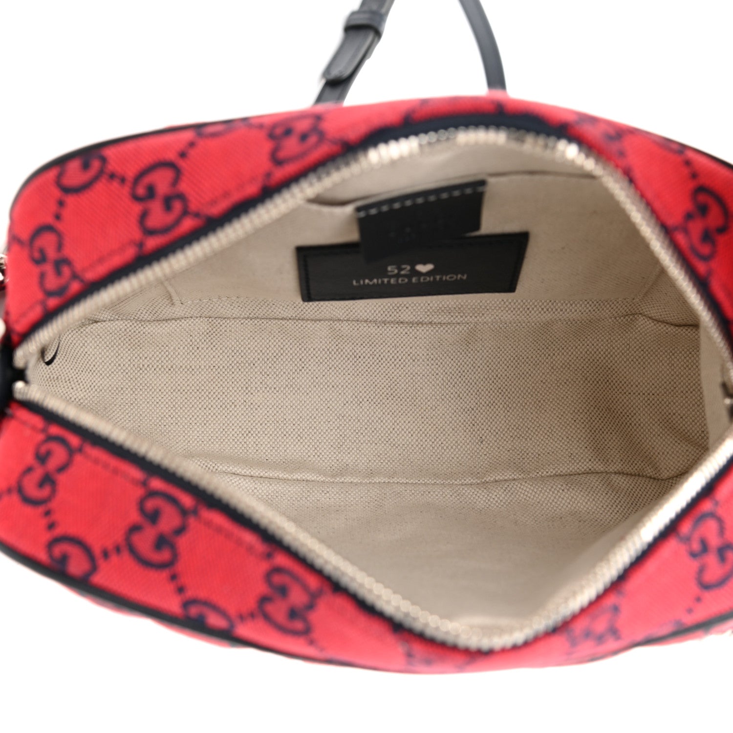 Gucci Monogram Multicolor Matelasse Diagonal Small GG Marmont Chain Shoulder Bag Red Blue 5 of 8