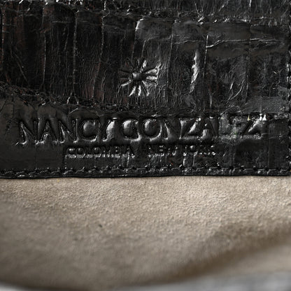 Nancy Gonzalez Crocodile Calf Hair Satchel Black 6 of 10