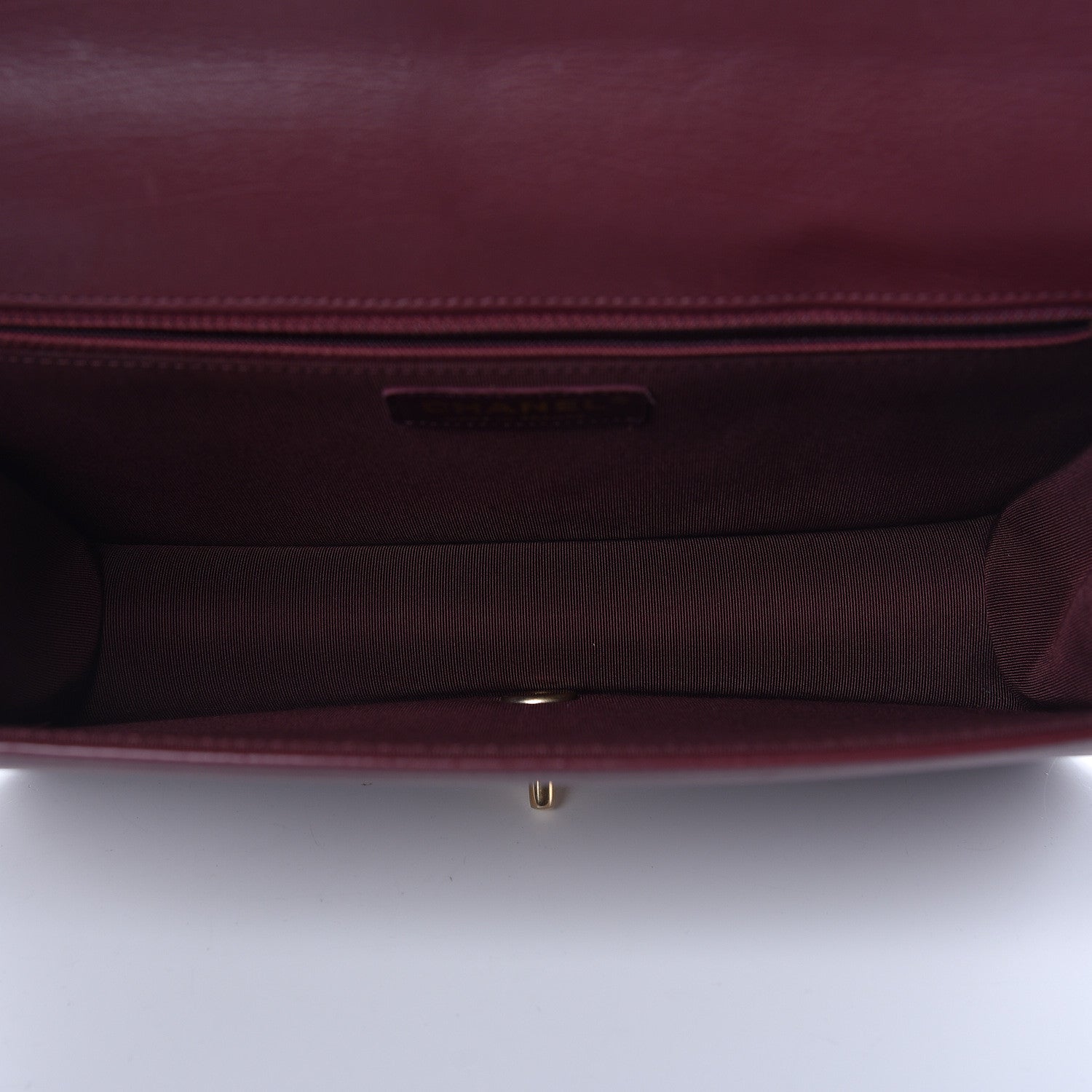 Chanel Calfskin Quilted Large Flap Bag Burgundy 7 of 11