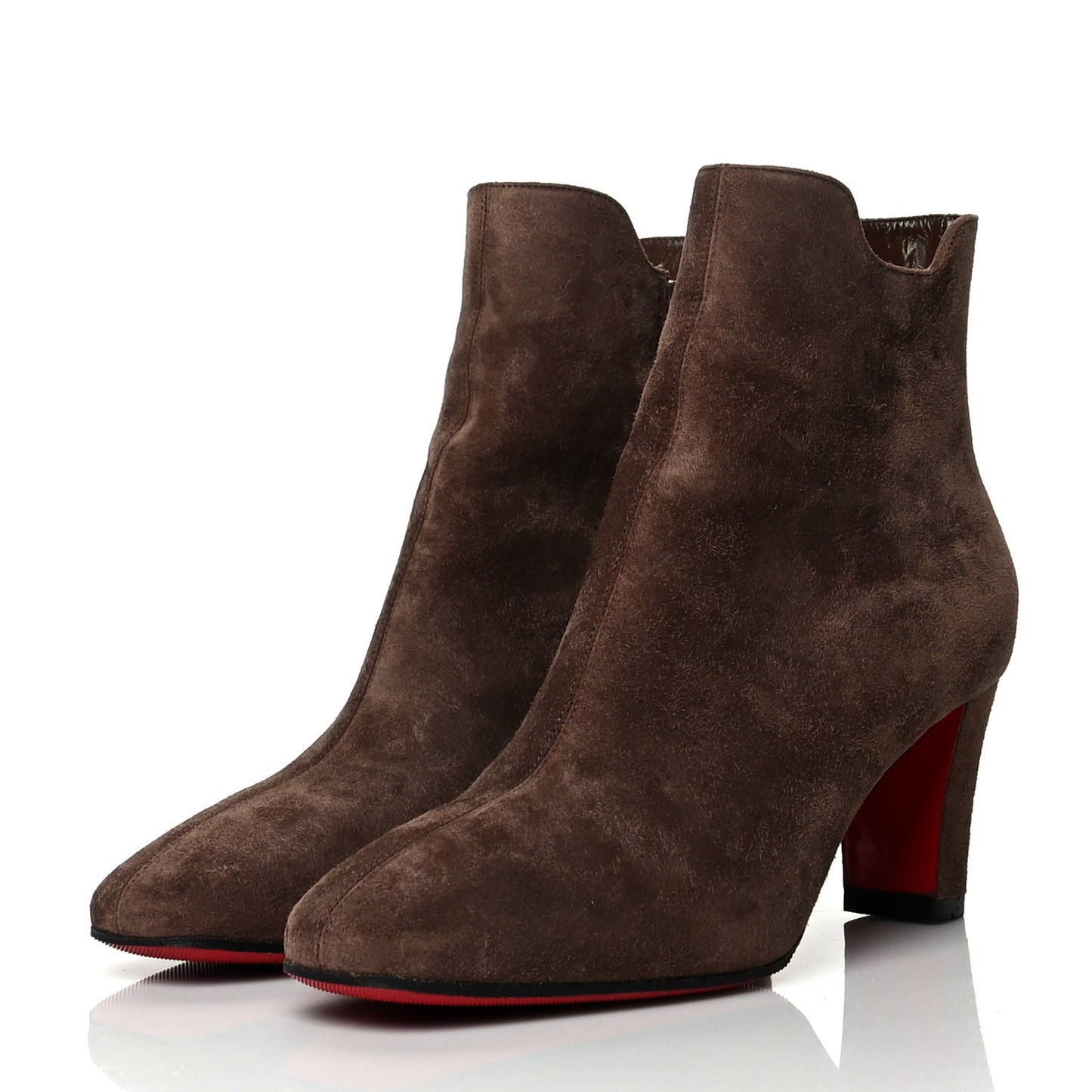Suede Ankle Boots 38 Brown