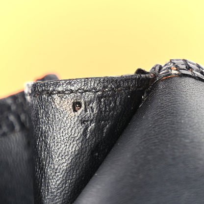 Hermes Swift Lizard Varanus Niloticus Jige Elan Touch 29 Clutch  Black 7 of 9