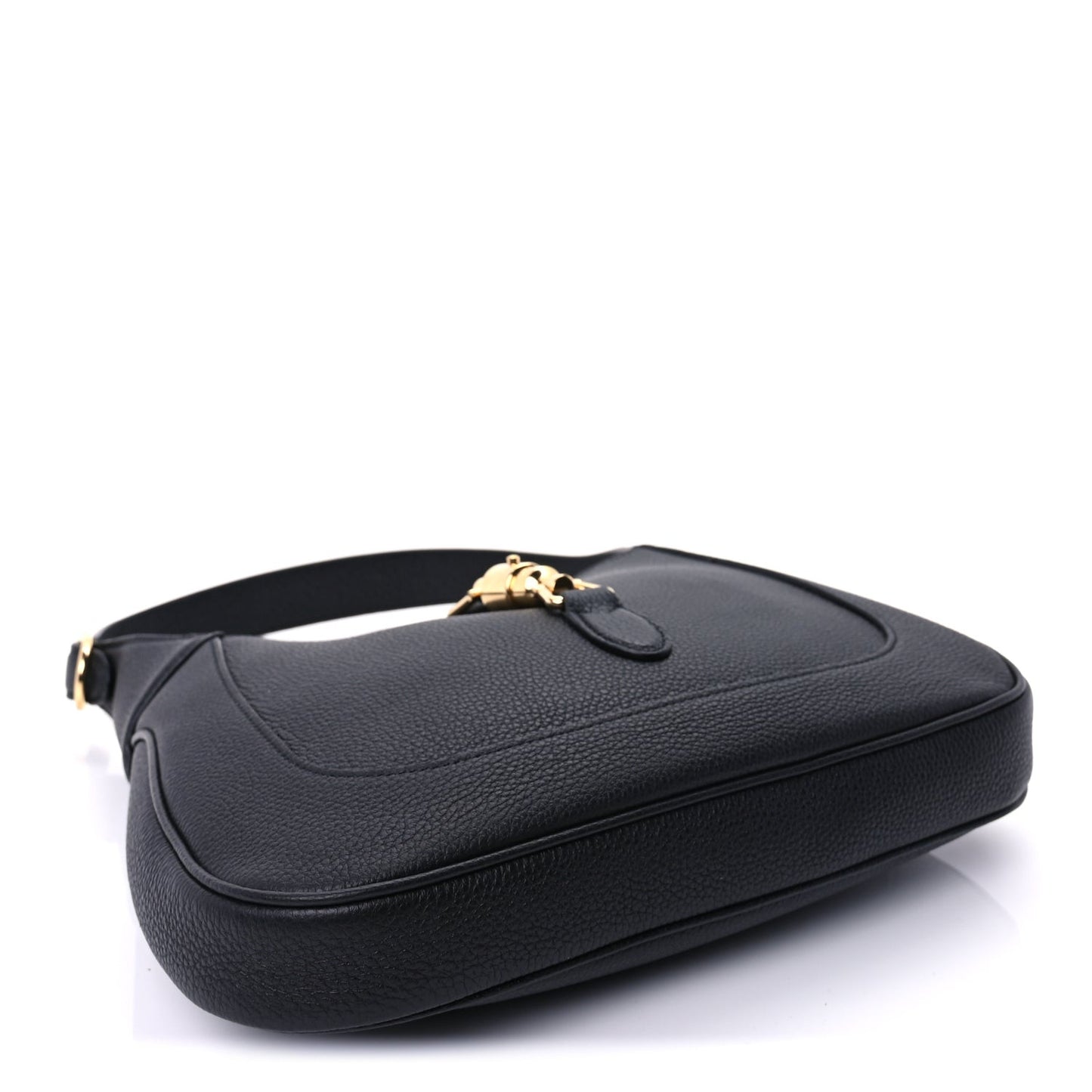 Pebbled Calfskin Small Jackie 1961 Hobo  Black