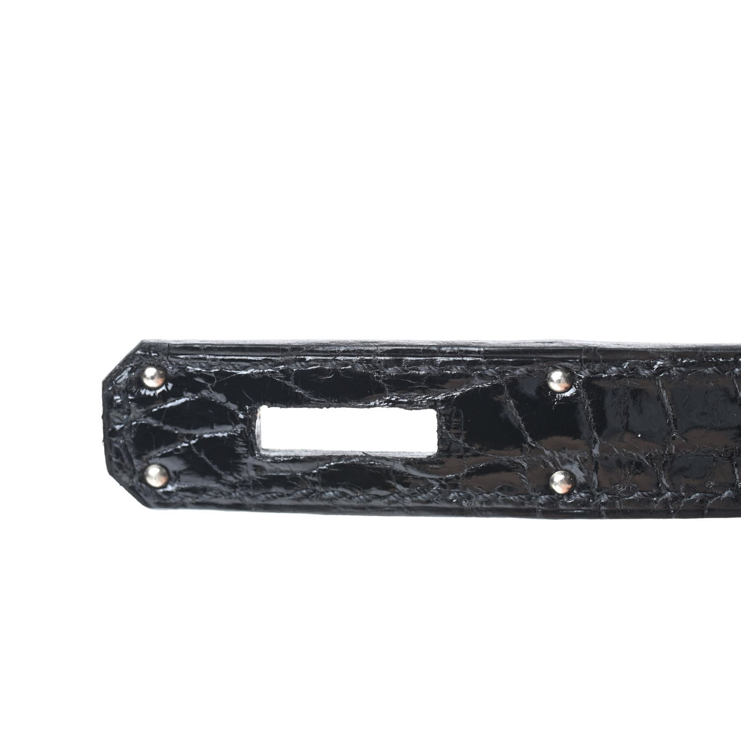 Hermes Shiny Niloticus Crocodile Birkin 30 Black 28 of 35