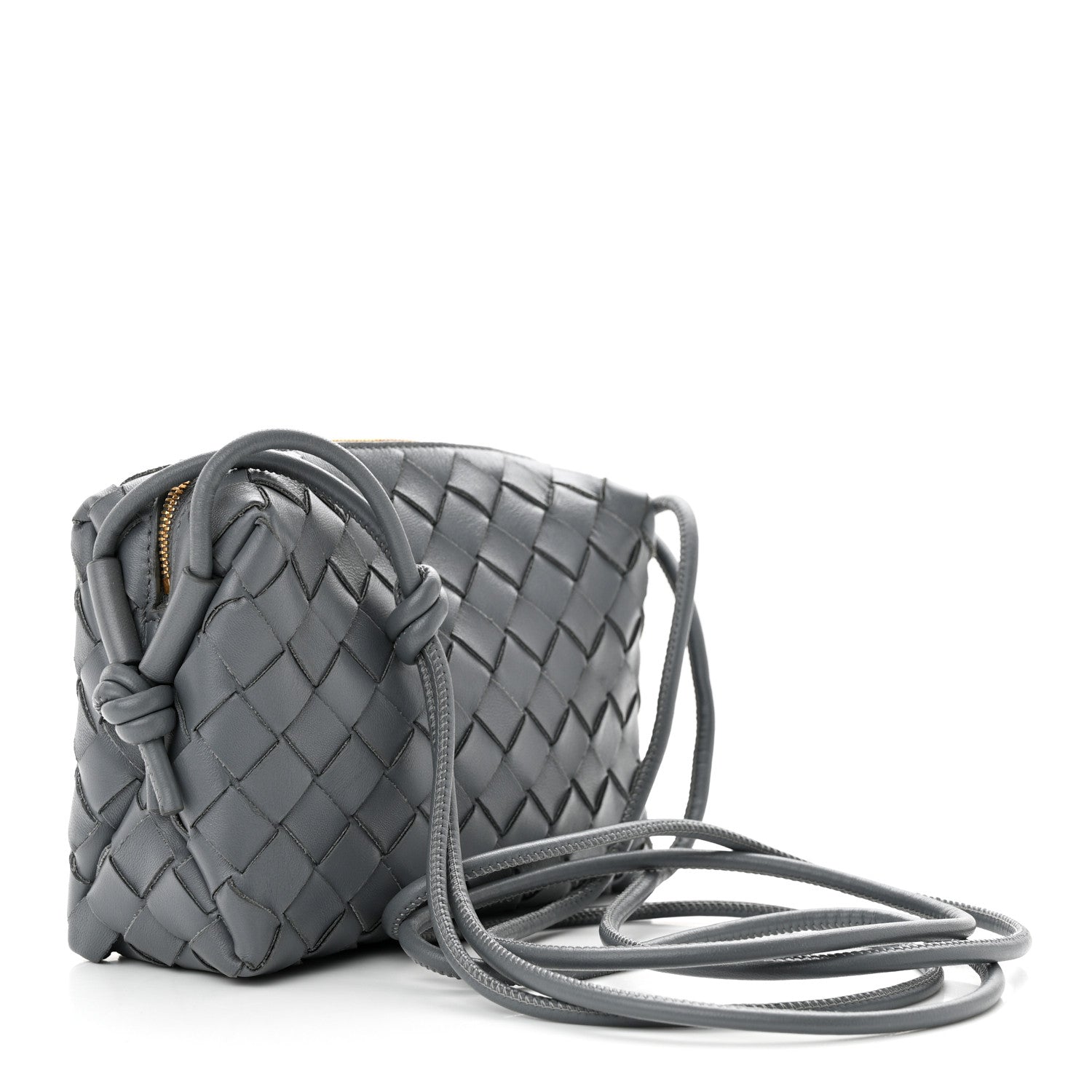 Bottega Veneta Nappa Intrecciato Mini Loop Camera Bag Thunder 3 of 9