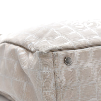 Chanel Nylon Medium Travel Tote Beige 16 of 22