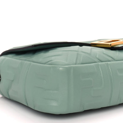 Fendi Nappa FF 1974 Embossed Baguette Menta 7 of 8