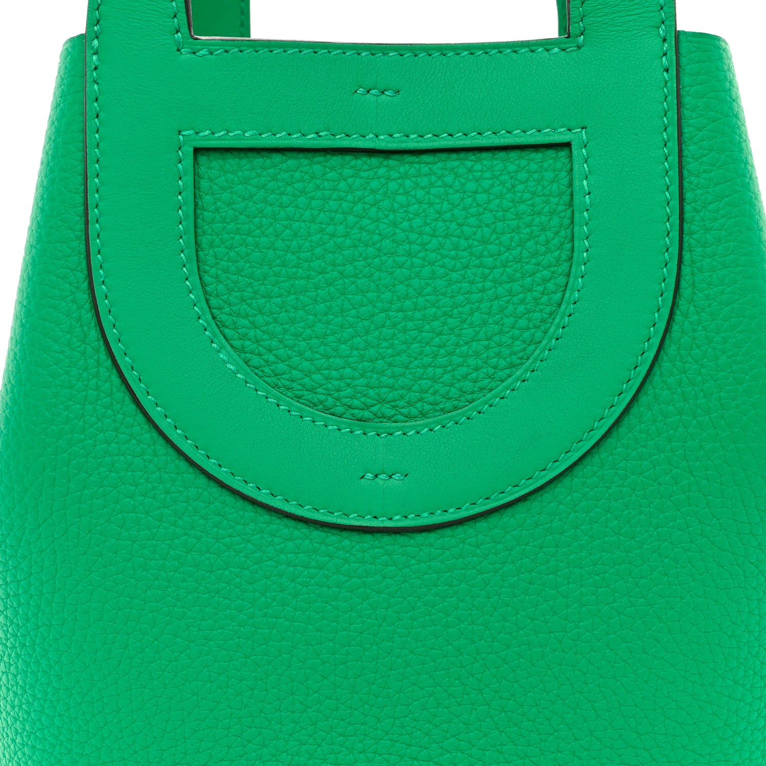 Hermes Taurillon Clemence Swift In-The-Loop 18 Bag Vert Comics 8 of 11