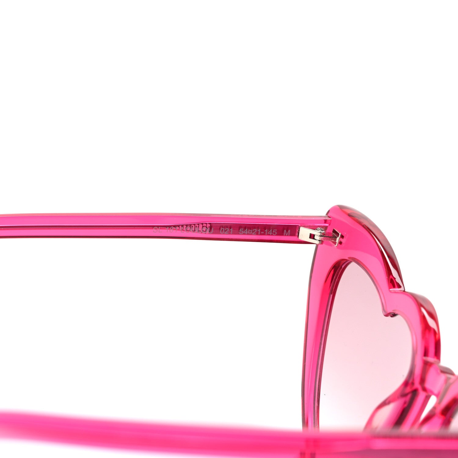 Saint Laurent Acetate Heart Frame Loulou SL181 Sunglasses Pink 7 of 8