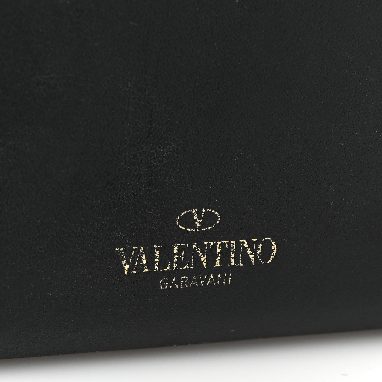 Valentino Garavani Vitello Rockstud Flap Wallet on Chain Black 19 of 27