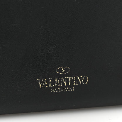 Valentino Garavani Vitello Rockstud Flap Wallet on Chain Black 19 of 27