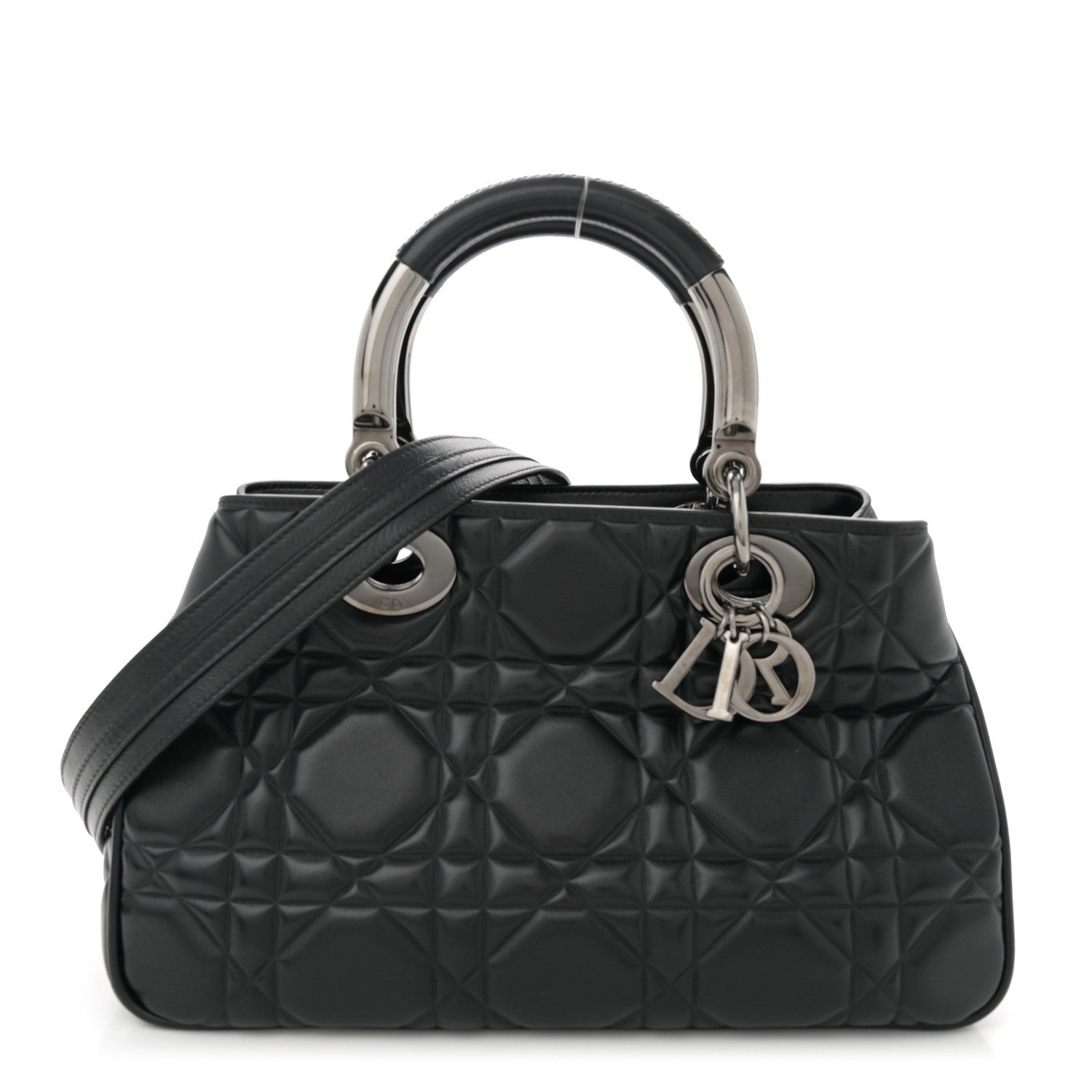 Christian Dior Calfskin Cannage Medium The Lady 95.22 Black 15 of 21