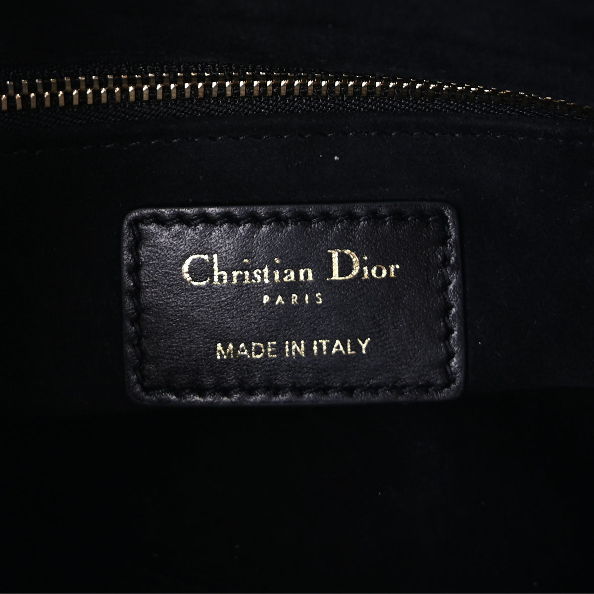 Christian Dior Lambskin Cannage Medium Lady Dior Black 5 of 8