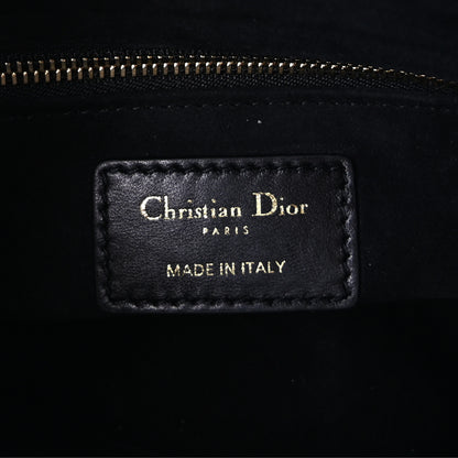 Christian Dior Lambskin Cannage Medium Lady Dior Black 5 of 8
