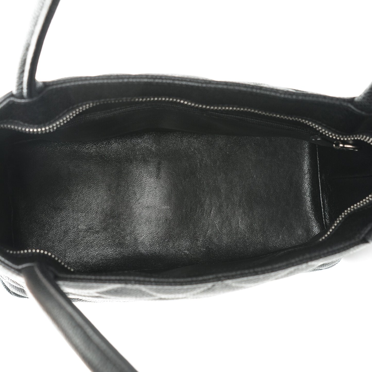 Caviar Quilted Medallion Tote Black